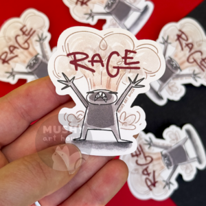 Alternative view of Rage Sticker